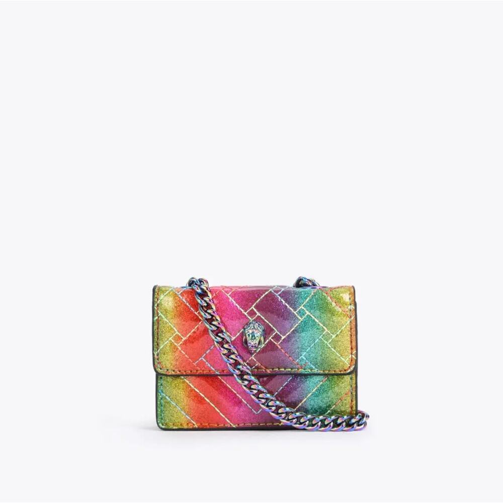 Kurt Geiger Micro Rainbow Quilted Shoulder Bag